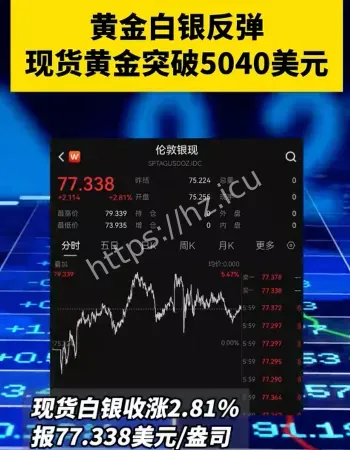 黄金白银反弹